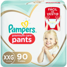 Fralda Pampers Pants Premium Care XXG 90 unidades na Amazon