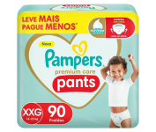 Fralda Pampers Pants Premium Care XXG – 90 fraldas na Amazon