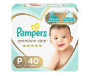 Fralda Pampers Premium Care P – 40 fraldas na Amazon