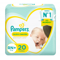 Fralda Pampers Premium Care RN+ - 20 Fraldas na Amazon