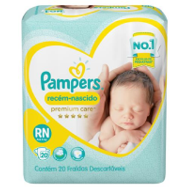 Fralda Pampers Premium Care RN 144 Unidades (Total 144 unidades) na Casas Bahia