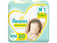 Fralda Pampers Premium Care RN – Até 4kg – 20 Unidades na Magazine Luiza