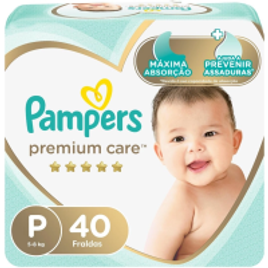Fralda Pampers Premium Care Tamanho P 40 Unidades na Americanas