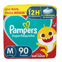 Fralda Pampers Supersec M - 90 Fraldas na Amazon