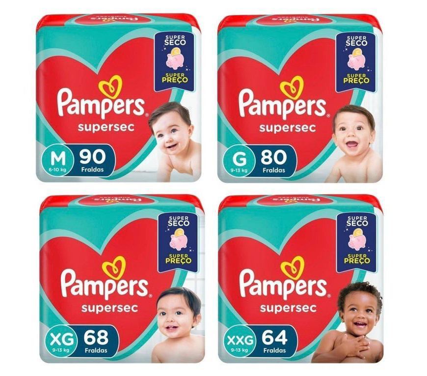 Fralda Pampers Supersec na Droga Raia