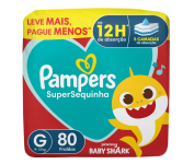 Fralda Pampers Supersequinha Tamanho G 80 Unidades na Amazon