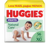 Fralda Pants Huggies Premium Natural Care XG – 56 Fraldas na Amazon