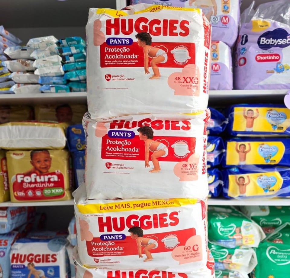 Fralda Pants Huggies Proteção Acolchoada Tamanho G 60 unidades na Amazon