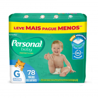 Fralda Personal Baby Protect & Sec Grande Promo - 78 Unidades na Amazon