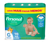 Fralda Personal Baby Protect & Sec Grande Promo – 78 Unidades na Amazon
