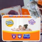 Fralda Pom Pom Protek Proteção de Mãe Hiper G 68 Unidades na Amazon