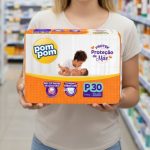 Fralda Pom Pom Protek Proteção de Mãe Jumbo P 30 Unidades na Amazon