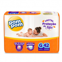 Fralda Pom Pom Protek Proteção De Mãe Mega G 42 Unidades na Amazon