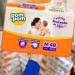 Fralda Pom Pom Protek Proteção de Mãe Mega M 48 Unidades na Amazon