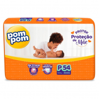 Fralda Pom Pom Protek Proteção De Mãe Mega P 54 Unidades na Amazon