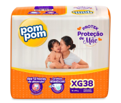 Fralda Pom Pom Protek Proteção de Mãe Mega XG 38 Unidades na Amazon