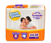Fralda Pom Pom Protek Proteção de Mãe Mega XG 38 Unidades na Amazon