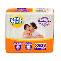 Fralda Pom Pom Protek Proteção De Mãe Mega XG 38 Unidades na Amazon