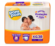 Fralda Pom Pom Protek Proteção de Mãe Mega XG 38 Unidades na Amazon