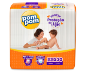 Fralda Pom Pom Protek Proteção de Mãe Mega XXG 30 Unidades na Amazon