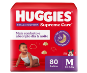 Fralda Roupinha Huggies Supreme Care M – 80 Unidades na Amazon