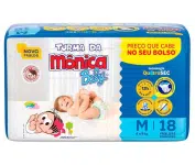 Fralda Turma da Monica Baby Jumbinho M 18 Unidades na Amazon