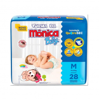 Fralda Turma Da Mônica Baby Jumbo M 28 Unidades na Amazon