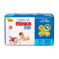 Fralda Turma Da Mônica Baby Jumbo P 30 Unidades na Amazon