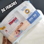 Fralda Turma da Mônica Baby Jumbo RN 36 Unidades na Amazon