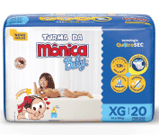Fralda Turma da Monica Baby Jumbo XG 20 Unidades, Turma da Mônica Baby, Azul, X-Grande na Amazon