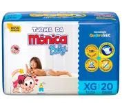 Fralda Turma da Mônica Baby Jumbo XG 20 Unidades na Amazon