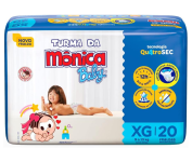 Fralda Turma da Mônica Baby Jumbo XG 20 Unidades na Amazon