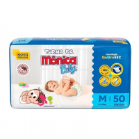 Fralda Turma Da Mônica Baby Mega M 50 Unidades na Amazon