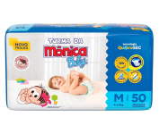 Fralda Turma da Mônica Baby Mega M 50 Unidades na Amazon