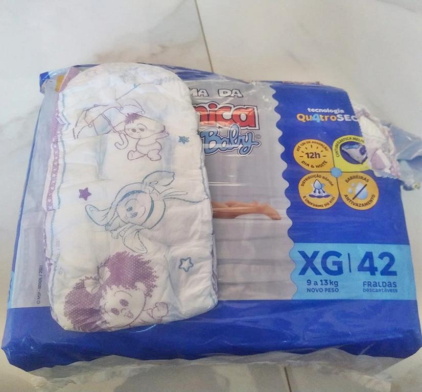 Fralda Turma da Monica Baby Mega XG 42 Unidades na Amazon