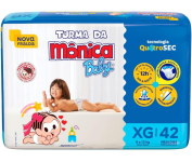 Fralda Turma da Mônica Baby Mega XG – 42 Unidades na Amazon