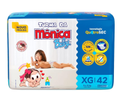 Fralda Turma da Mônica Baby Mega XG – 42 Unidades na Amazon