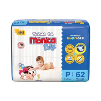 Fralda Turma Da Mônica Baby P Com 62 Unidades na Panvel Farmácias