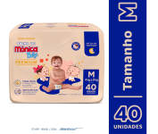 Fralda Turma da Mônica Baby Premium Econômica M – 40 Unidades na Amazon