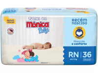 Fralda Turma da Mônica Baby Tam. RN até 4,5kg – 36 Unidades na Magazine Luiza