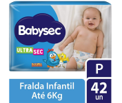 Fraldas Babysec Ultrasec Galinha Pintadinha – Tamanho P, 42 Unidades na Amazon