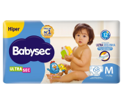 Fraldas Descartáveis Ultrasec Galinha Pintadinha, 72 Unidades, Tamanho M 5 – 9, 5 Kg, Babysec, Azul, M na Amazon