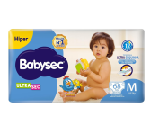 Fraldas Descartáveis Ultrasec Galinha Pintadinha, 72 Unidades, Tamanho M 5 – 9, 5 Kg, Babysec na Amazon