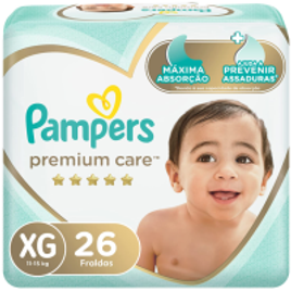 Fraldas Pampers Premium Care XG 26 Unidades na Amazon