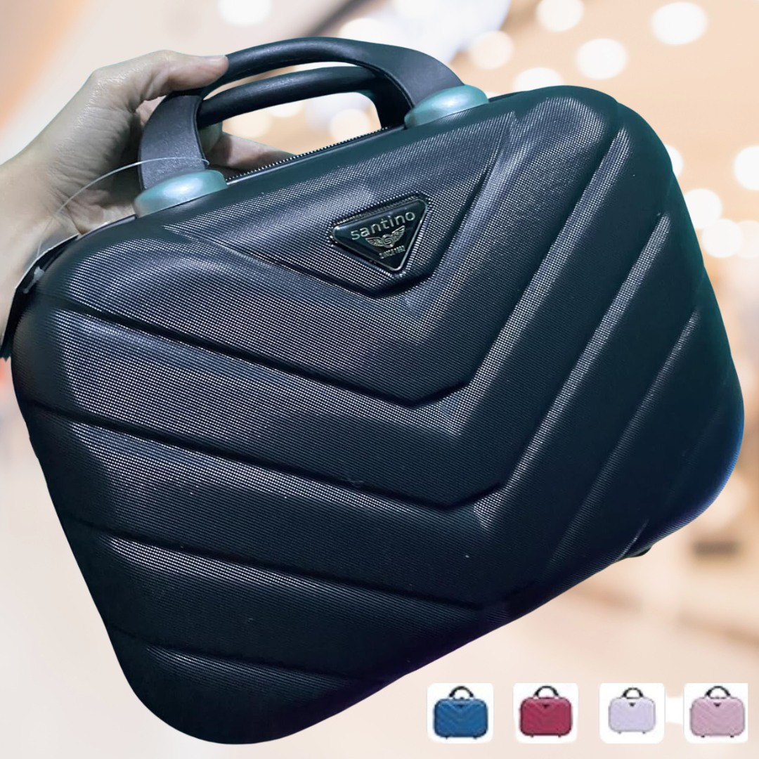 Frasqueira Necessarie de Viagens Boston Tamanho Único de mão ABS Rígida Fechamento em Ziper com Organizador Interno, Azul, Santino – SDF223U23 na Amazon