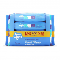 Free Wipes Lenço Umedecido Toilet Pack Com 4 Unidades na Amazon