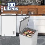 Freezer Horizontal 100L, Midea, 127V na Amazon
