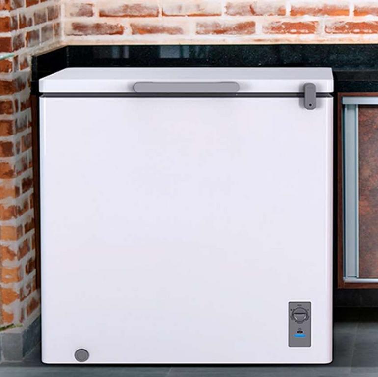 Freezer Horizontal 3 em 1 Branco 205L Midea na Americanas