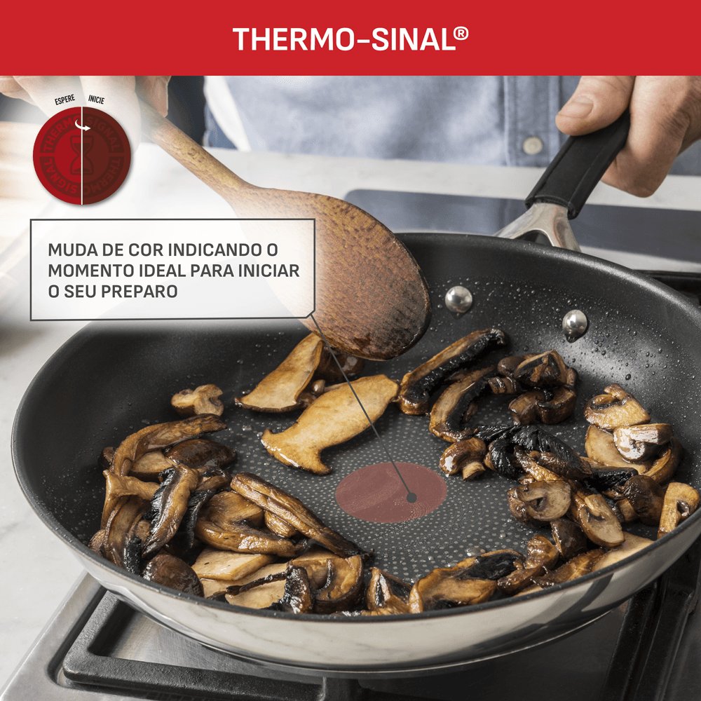 Frigideira Aço inox Com Indução Tefal Jamie Oliver 28cm na Amazon