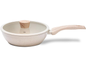 Frigideira Alta com Tampa 24Cm 2,3L Ceramic Life Sirius com Fundo de Indução – Vanilla na Amazon